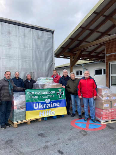 Mitglieder Sammlung des Ortsverbandes Kaindorf für das Kinderspital in Odessa - Ukraine Hilfe